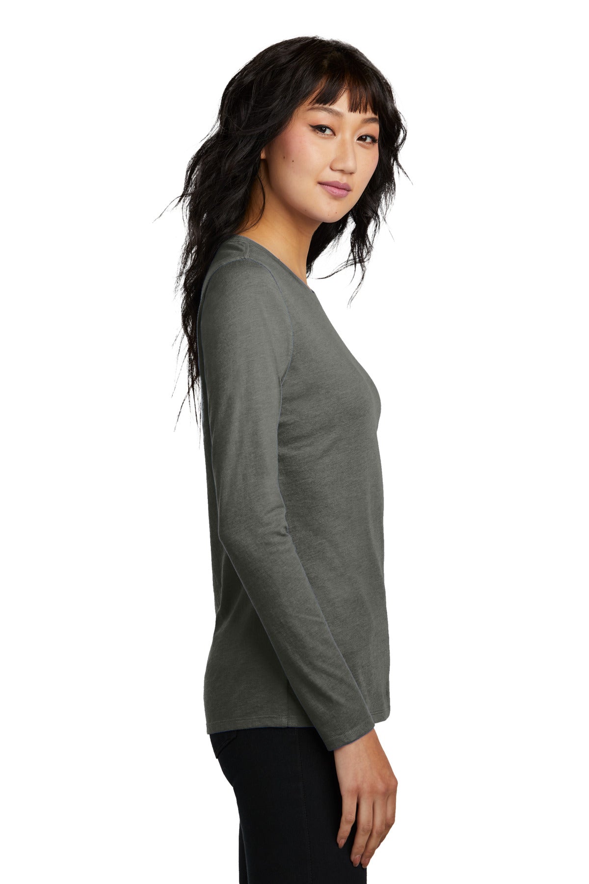 HtdChar District Women's Perfect Blend CVC Long Sleeve Tee DT110