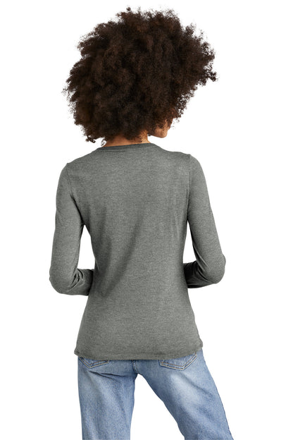 HtdChar District Women's Perfect Tri Long Sleeve V-Neck Tee DT135