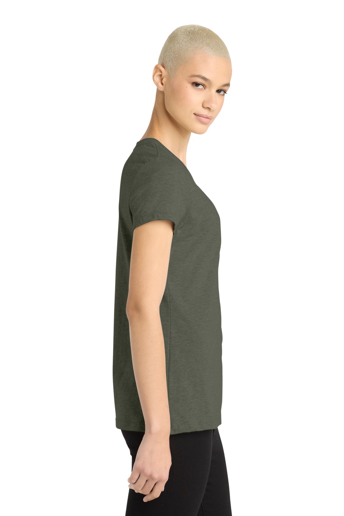 HtdOlive District Women's Perfect Blend CVC Tee. DM108L