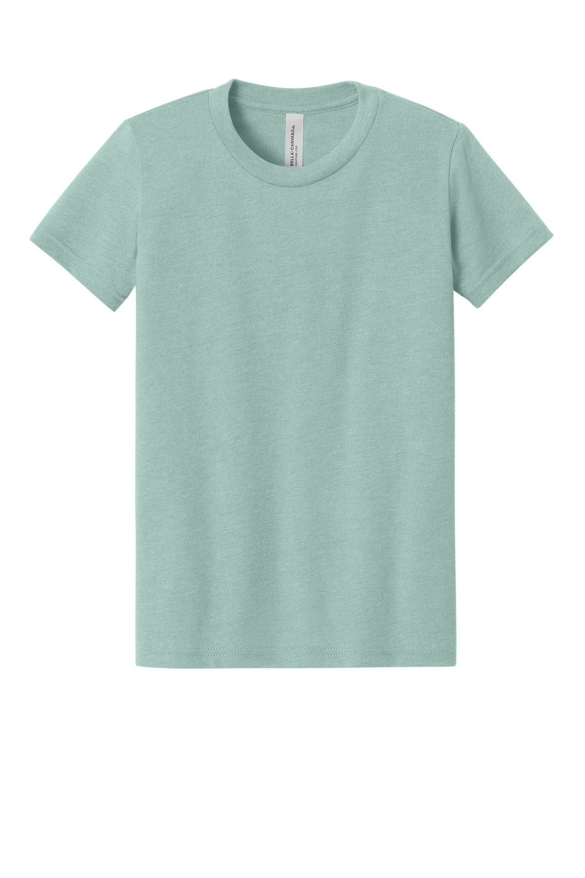 HtDustyBl BELLA+CANVAS Youth Heather CVC Tee BC3001YCVC