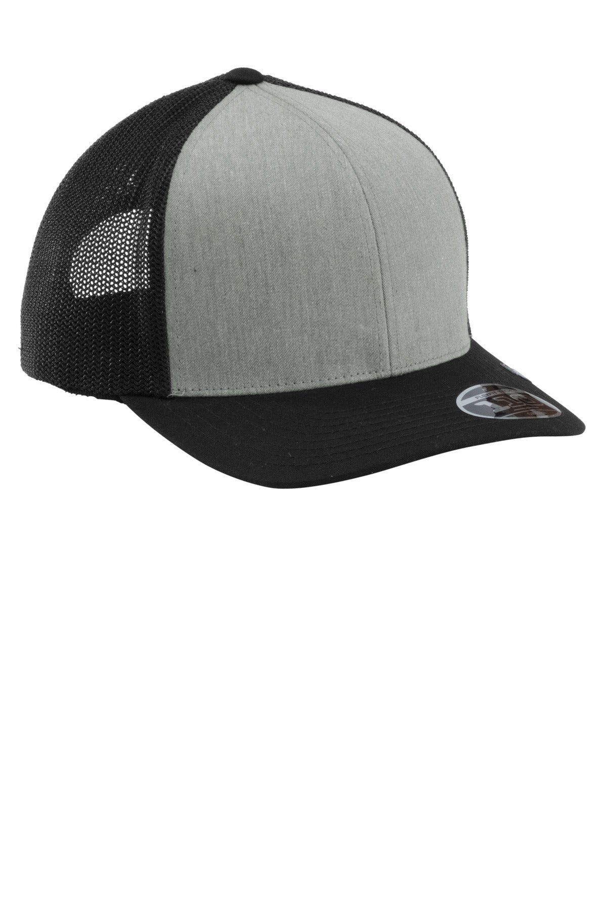 HtGrey/Blk TravisMathew Cruz Colorblock Trucker Cap TM1MY390