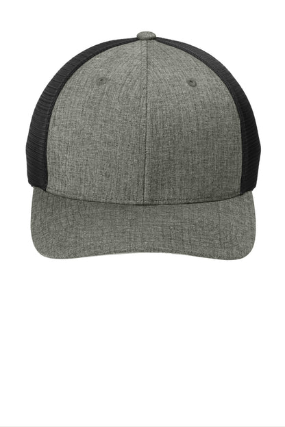 HtGrph/Blk Port Authority Flexfit 110 Mesh Cap C110