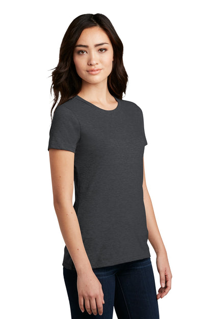 Hthr Charcoal District Women's Perfect Blend CVC Tee. DM108L