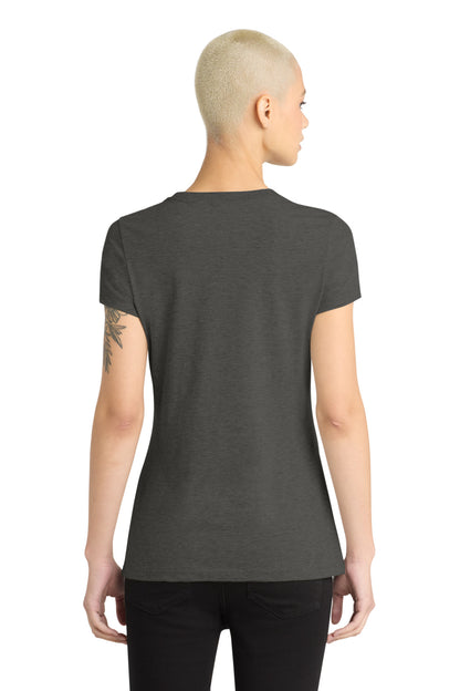 Hthr Charcoal District Women's Perfect Blend CVC Tee. DM108L