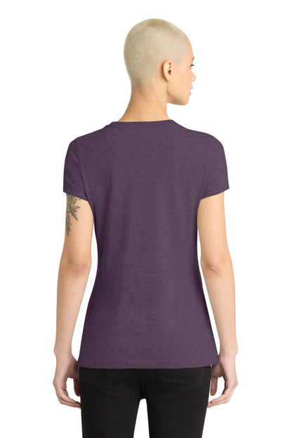 Hthr Eggplant District Women's Perfect Blend CVC Tee. DM108L