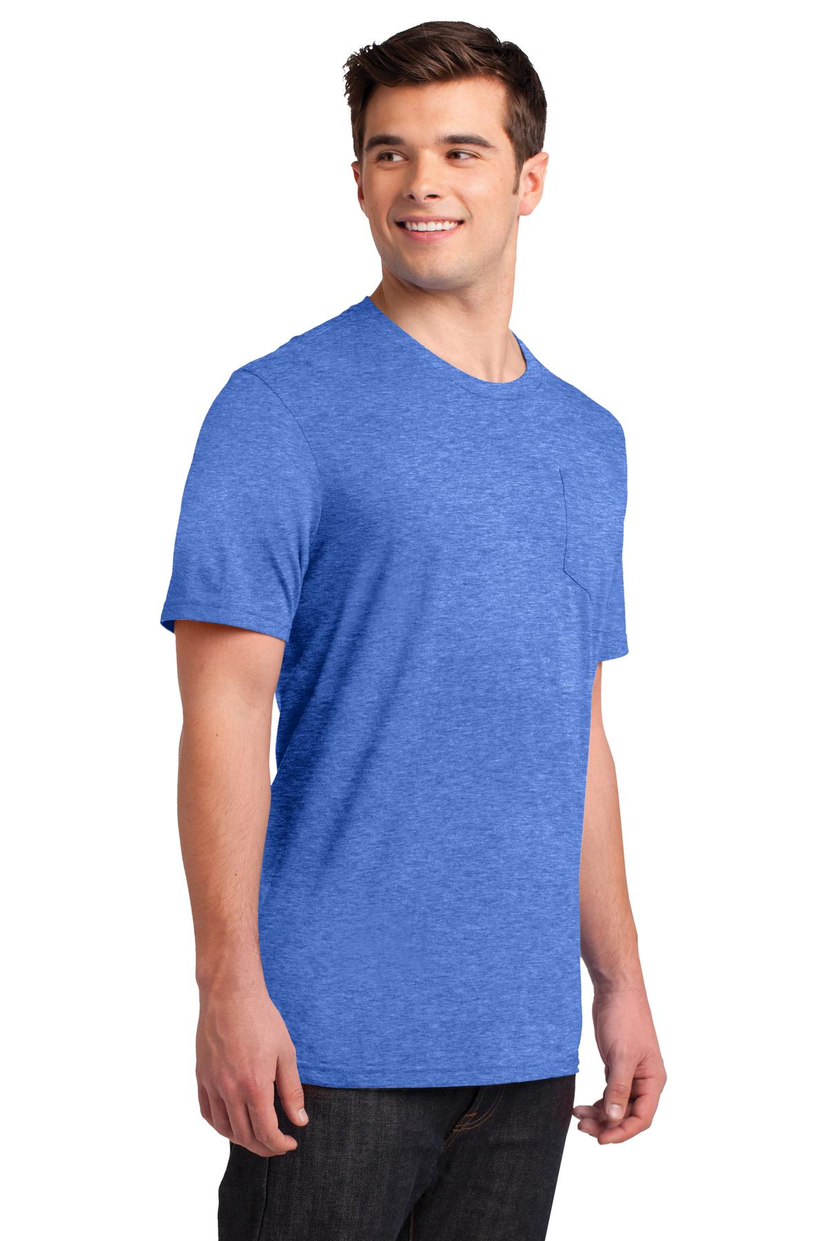 Hthr Royal District Very Important Tee with Pocket. DT6000P