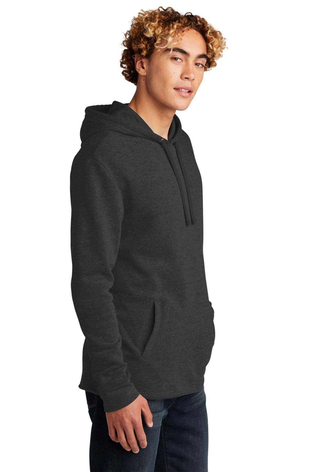 HthrBlack Next Level Apparel Adult Malibu Pullover Hoodie. NL9300