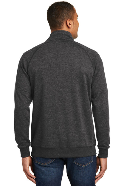 Hthrd Black District Lightweight Fleece 1/4-Zip. DM392