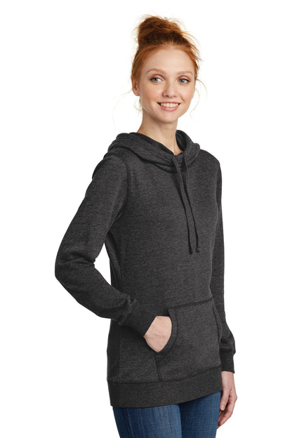 Hthrd Black District Women's Lightweight Fleece Hoodie. DM493