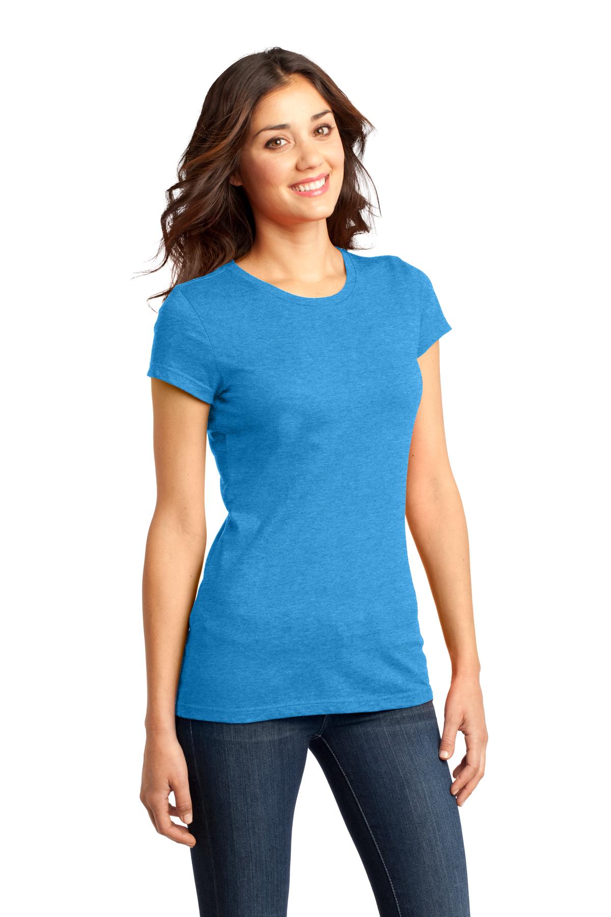 Hthrd Brt Turq District Women's Fitted Very Important Tee . DT6001
