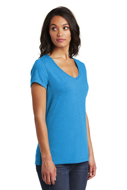 Hthrd Brt Turq District Women's Very Important Tee V-Neck. DT6503