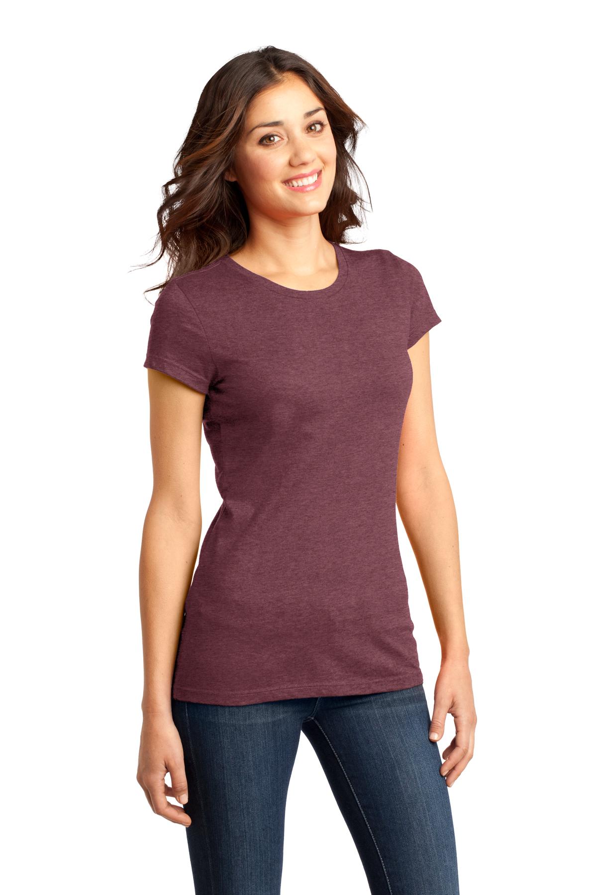 Hthrd Cardinal District Women's Fitted Very Important Tee . DT6001