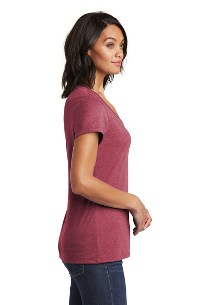 Hthrd Cardinal District Women's Very Important Tee V-Neck. DT6503