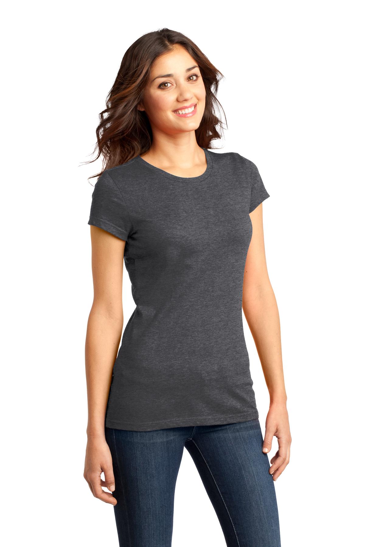 Hthrd Charcoal District Women's Fitted Very Important Tee . DT6001