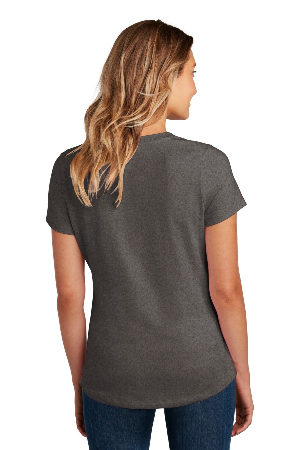 Hthrd Charcoal District Women's Flex Scoop Neck Tee DT7501