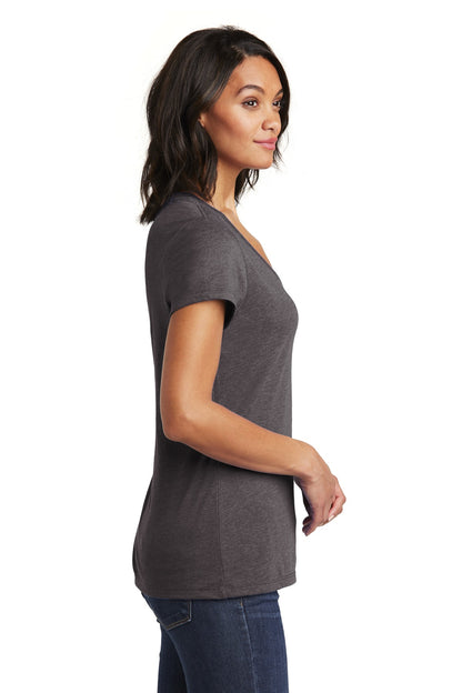 Hthrd Charcoal District Women's Very Important Tee V-Neck. DT6503