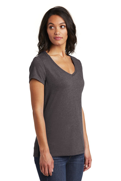 Hthrd Charcoal District Women's Very Important Tee V-Neck. DT6503