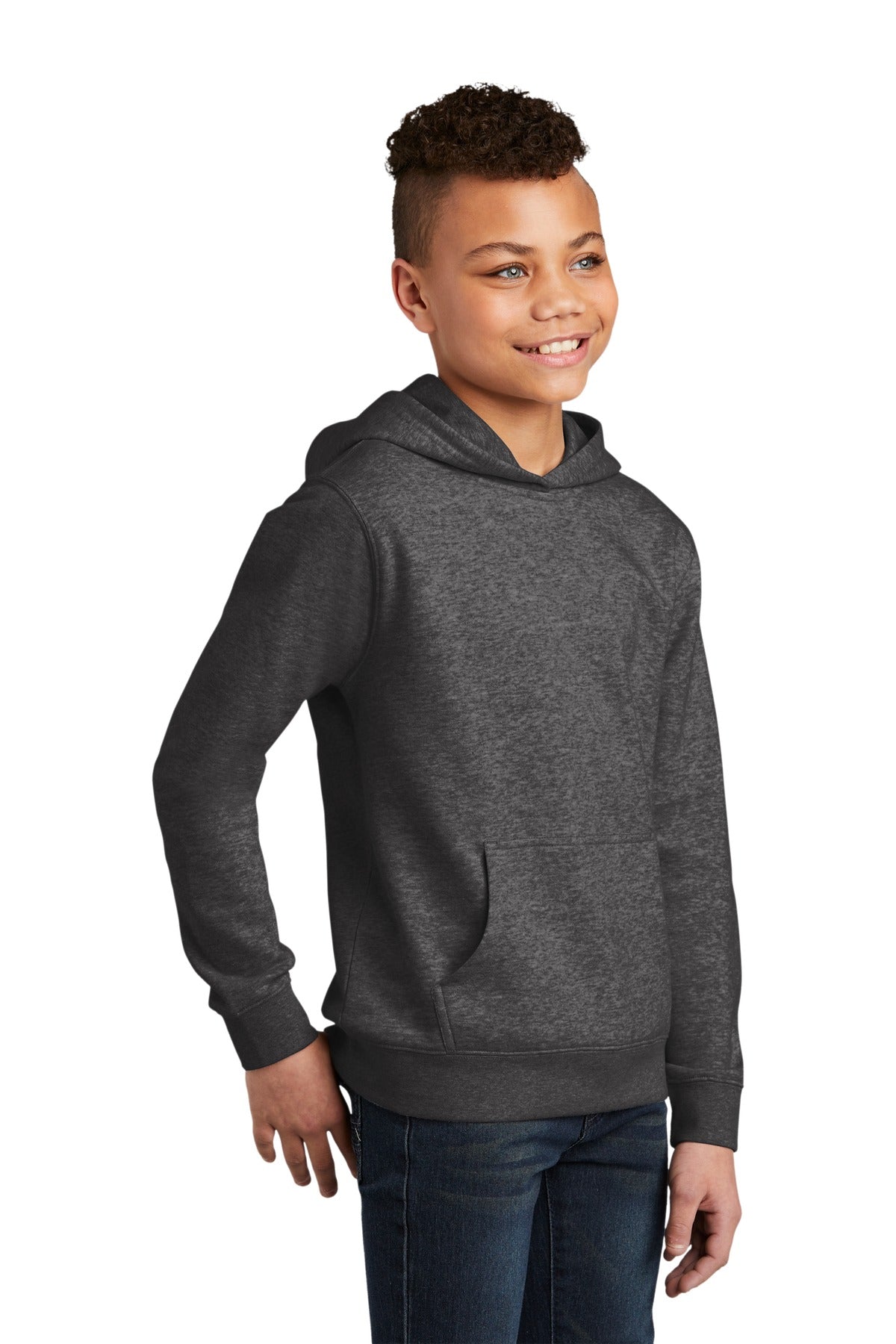 Hthrd Charcoal District Youth V.I.T. Fleece Hoodie DT6100Y
