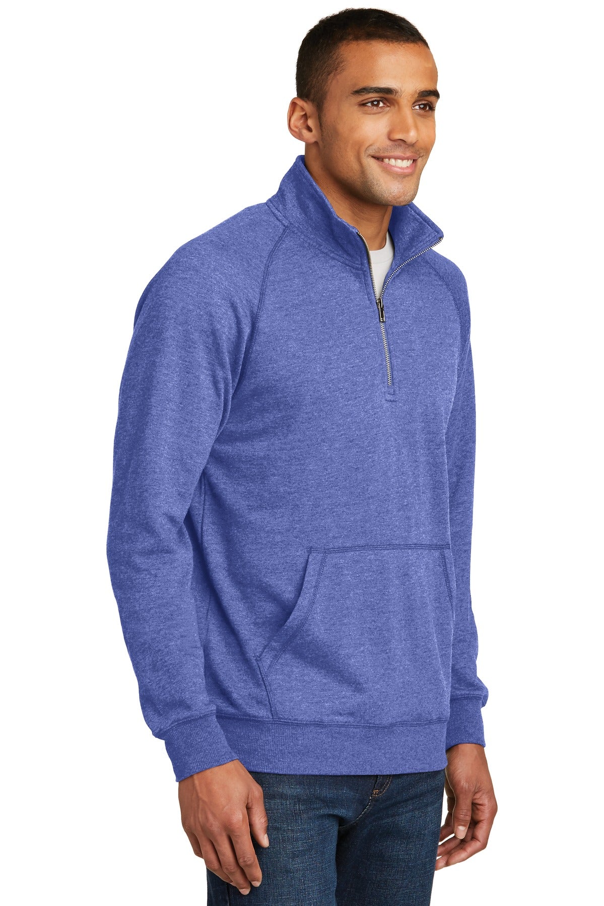 Hthrd Deep Roy District Lightweight Fleece 1/4-Zip. DM392
