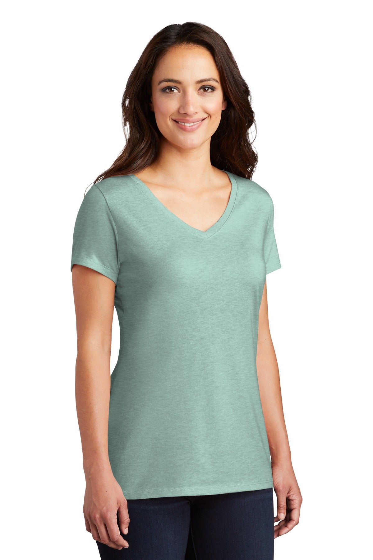 Hthrd Dsty Sag District Women's Perfect Tri V-Neck Tee. DM1350L