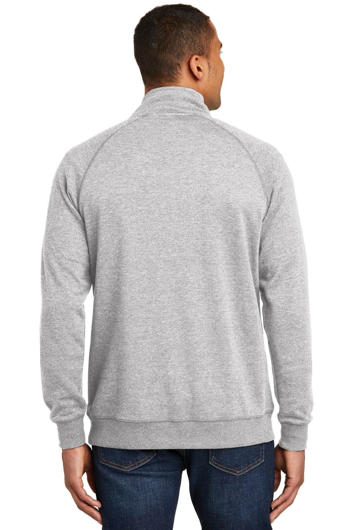 Hthrd Grey District Lightweight Fleece 1/4-Zip. DM392