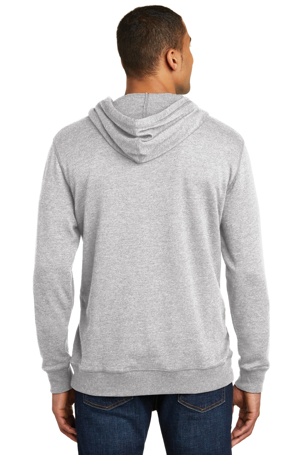 Hthrd Grey District Lightweight Fleece Hoodie. DM391
