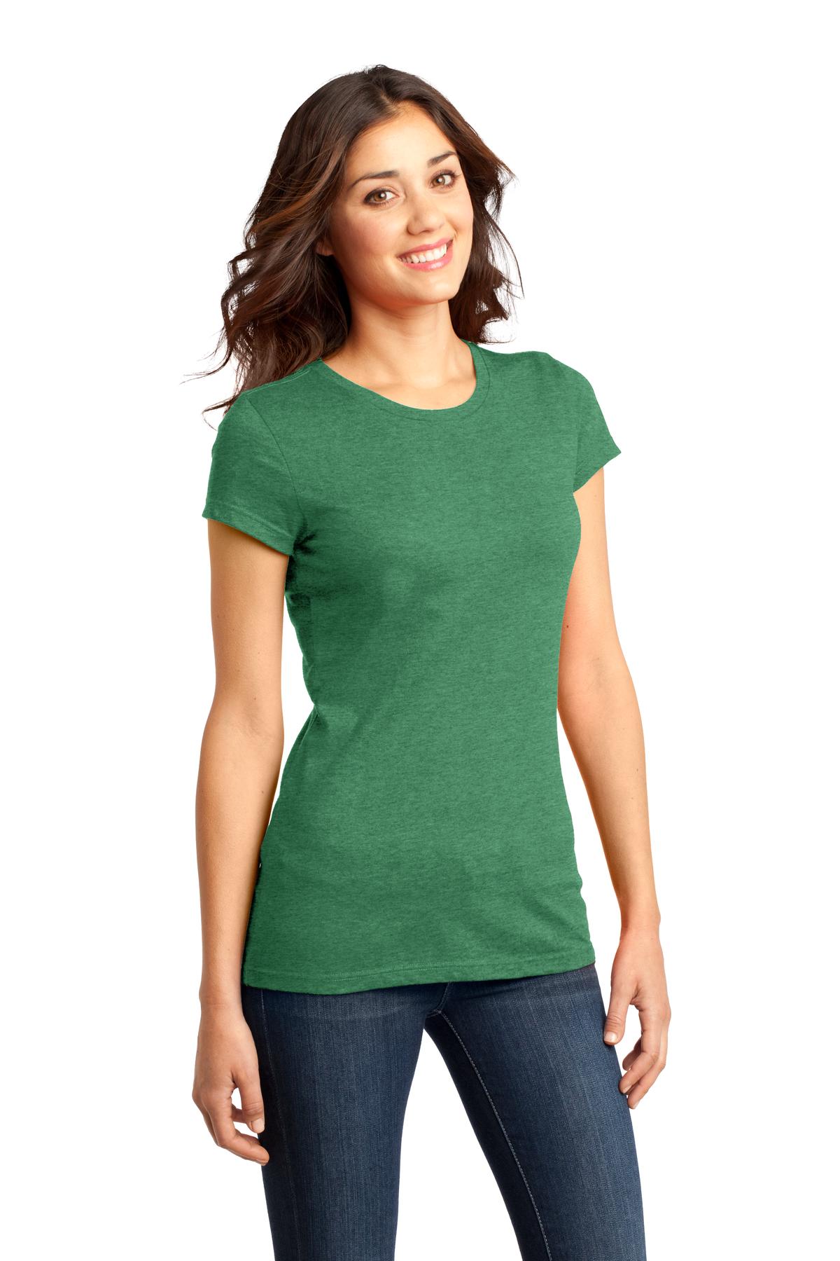 Hthrd Kelly Gn District Women's Fitted Very Important Tee . DT6001