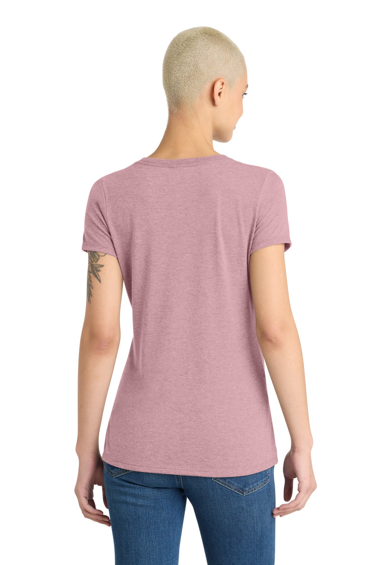 Hthrd Lavender District Women's Perfect Tri V-Neck Tee. DM1350L