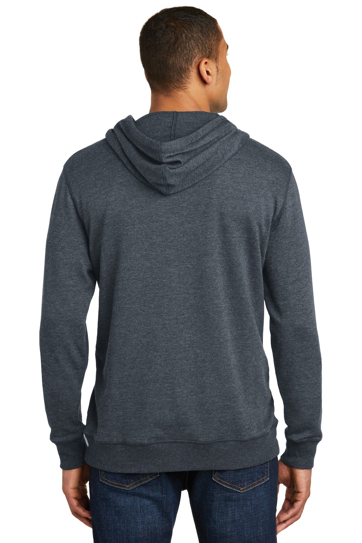 Hthrd Navy District Lightweight Fleece Hoodie. DM391