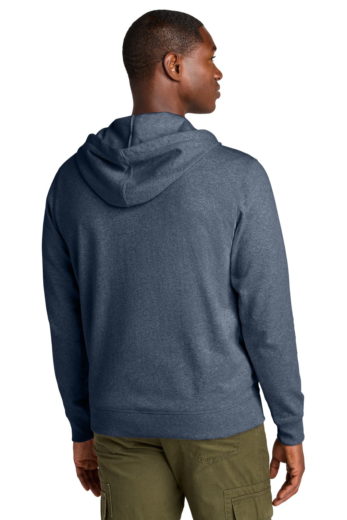 Hthrd Navy District Re-Fleece Full-Zip Hoodie DT8102