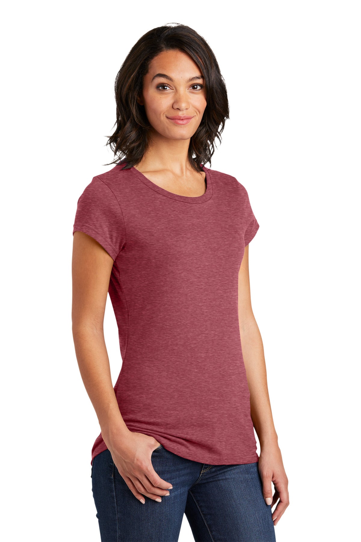 Hthrd Red District Women's Fitted Very Important Tee . DT6001