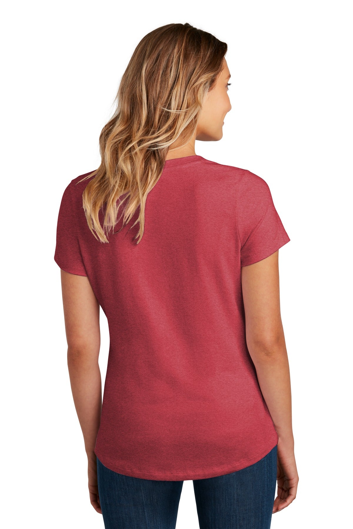 Hthrd Red District Women's Flex Scoop Neck Tee DT7501