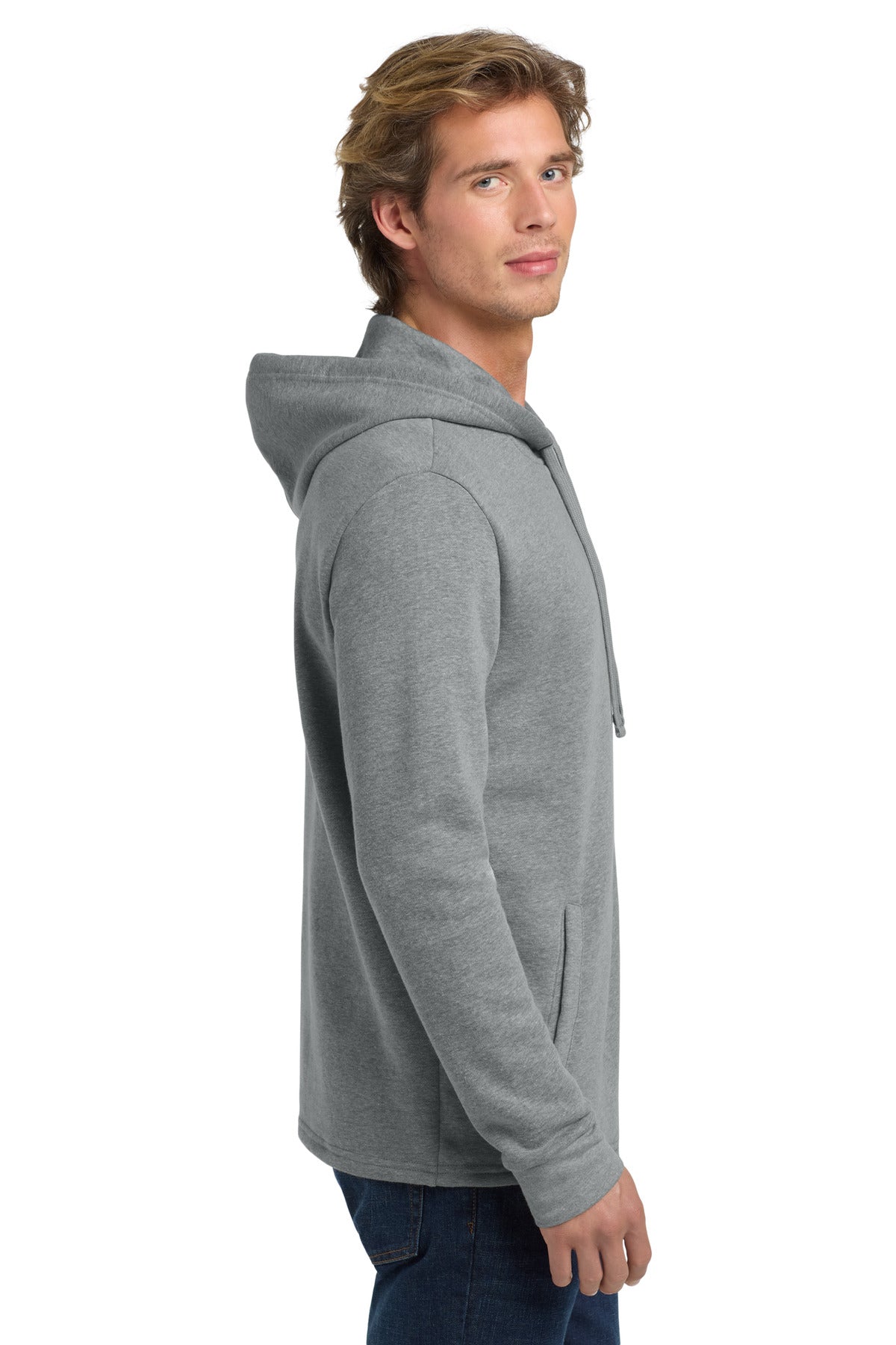 HthrGray Next Level Apparel Adult Malibu Pullover Hoodie. NL9300