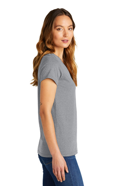 HthrGrey District Women's The Concert Tee V-Neck DT5002