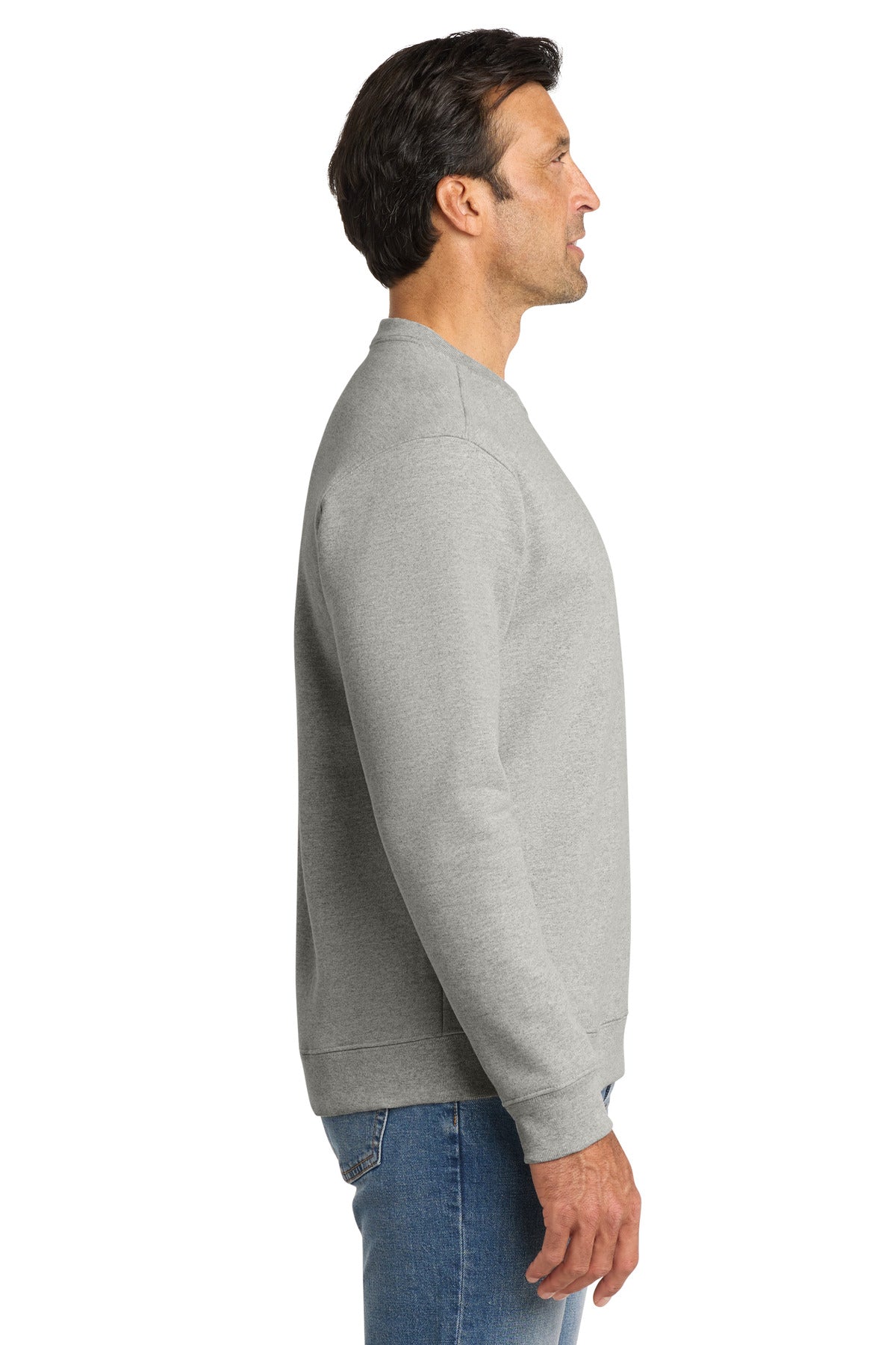 HthrGrey Volunteer Knitwear Chore Fleece Crewneck VL130