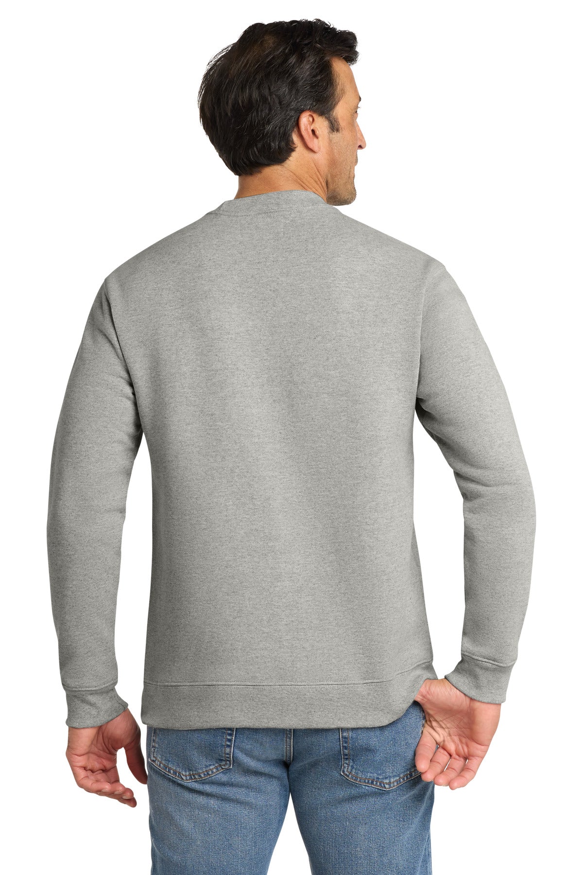 HthrGrey Volunteer Knitwear Chore Fleece Crewneck VL130