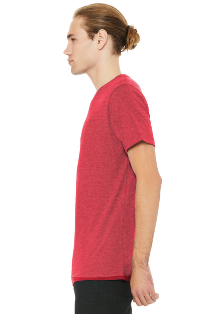 HthrRed BELLA+CANVAS Unisex Heather CVC V-Neck Tee BC3005CVC