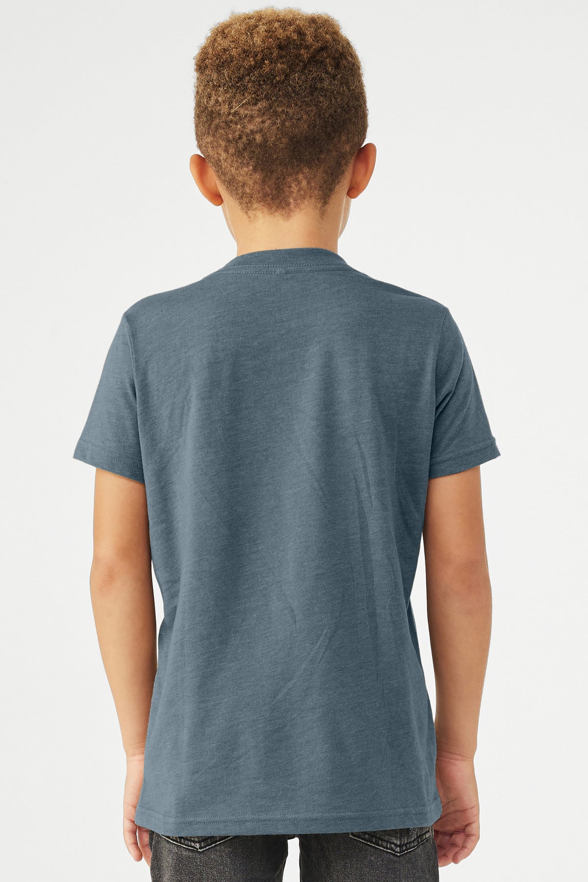 HthrSlate BELLA+CANVAS Youth Heather CVC Tee BC3001YCVC