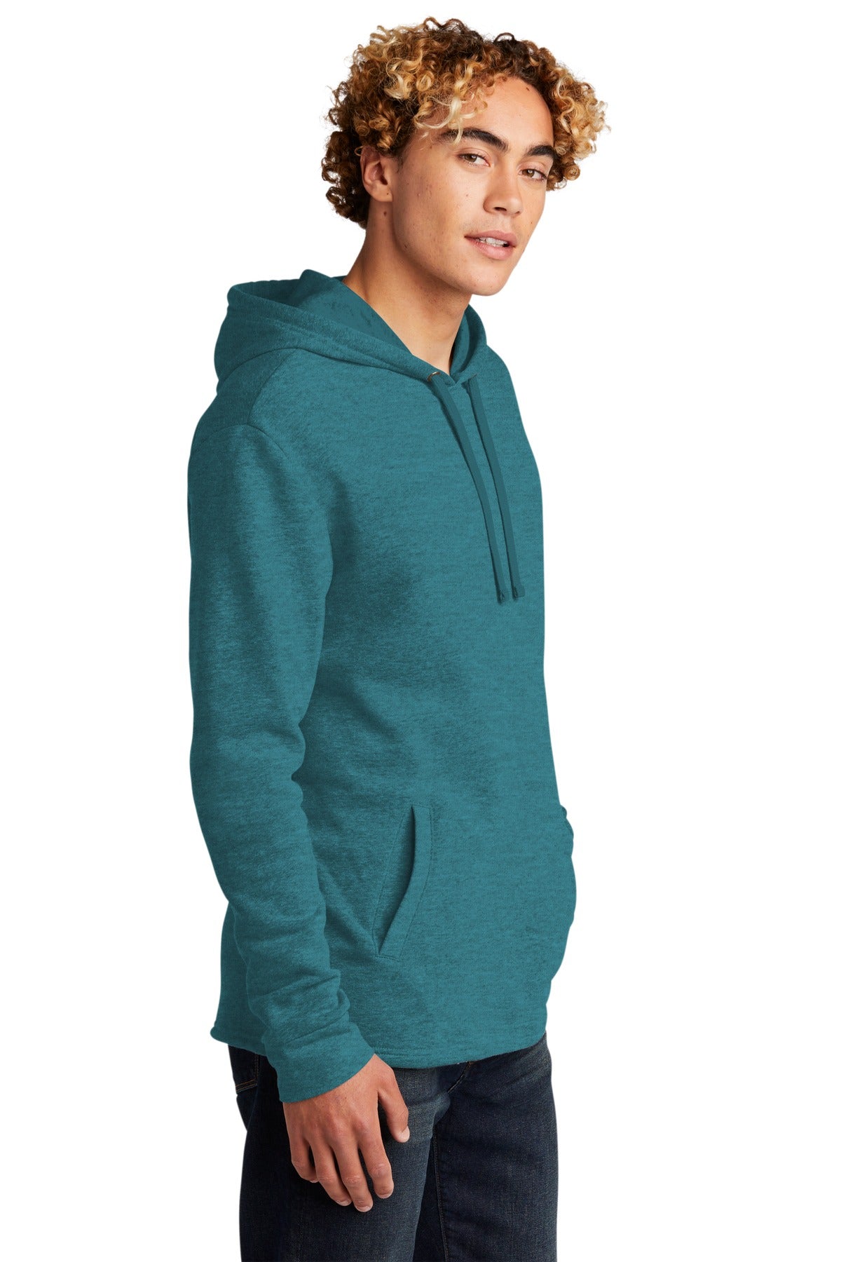 HthrTeal Next Level Apparel Adult Malibu Pullover Hoodie. NL9300
