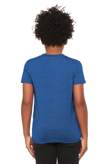 HthrTRRoy BELLA+CANVAS Youth Heather CVC Tee BC3001YCVC
