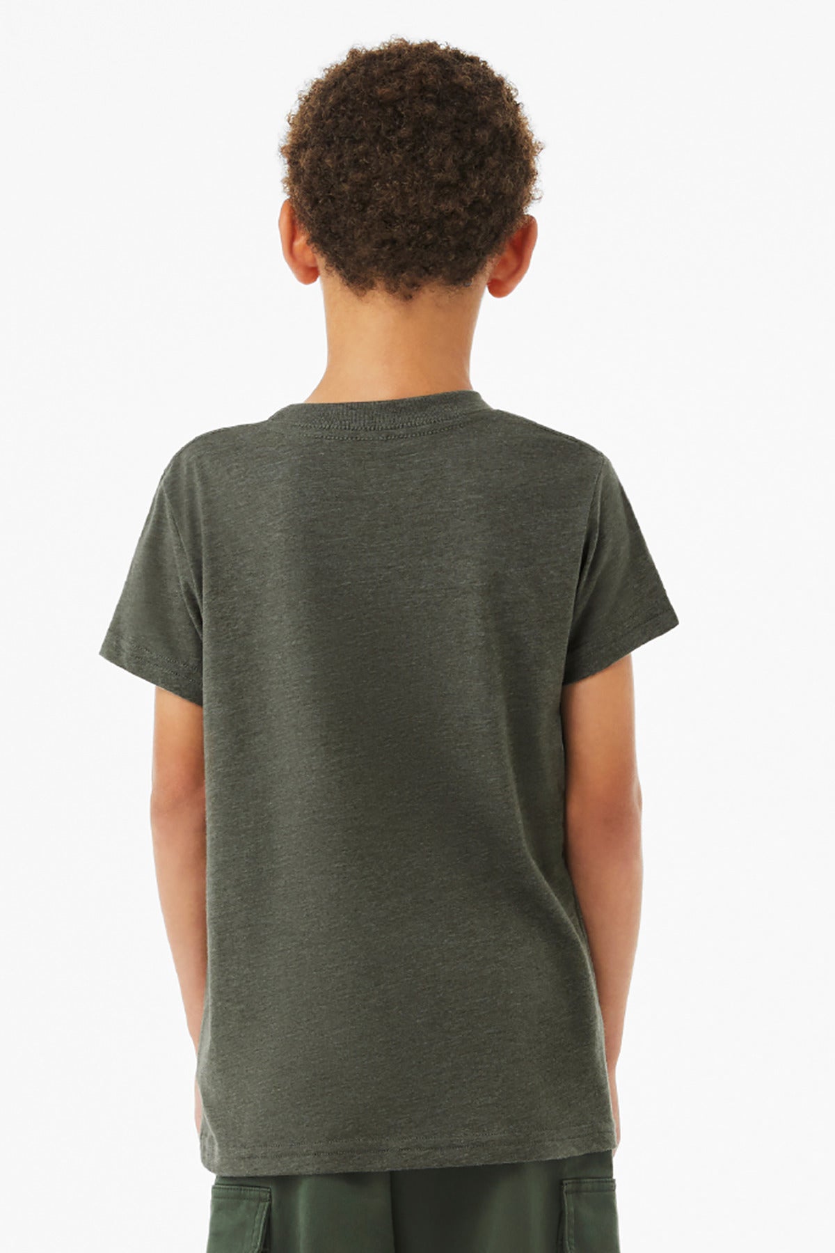 HtMltGrn BELLA+CANVAS Youth Heather CVC Tee BC3001YCVC