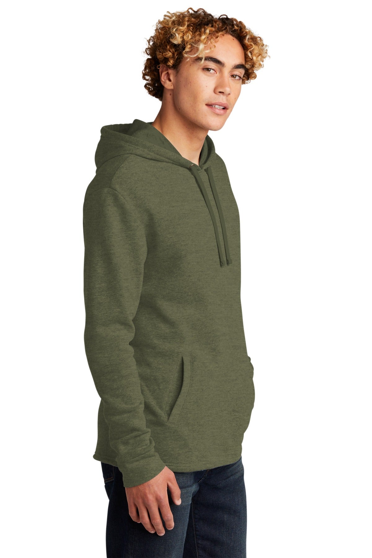 HtMltGrn Next Level Apparel Adult Malibu Pullover Hoodie. NL9300