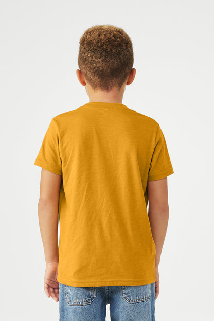 HtMustard BELLA+CANVAS Youth Heather CVC Tee BC3001YCVC
