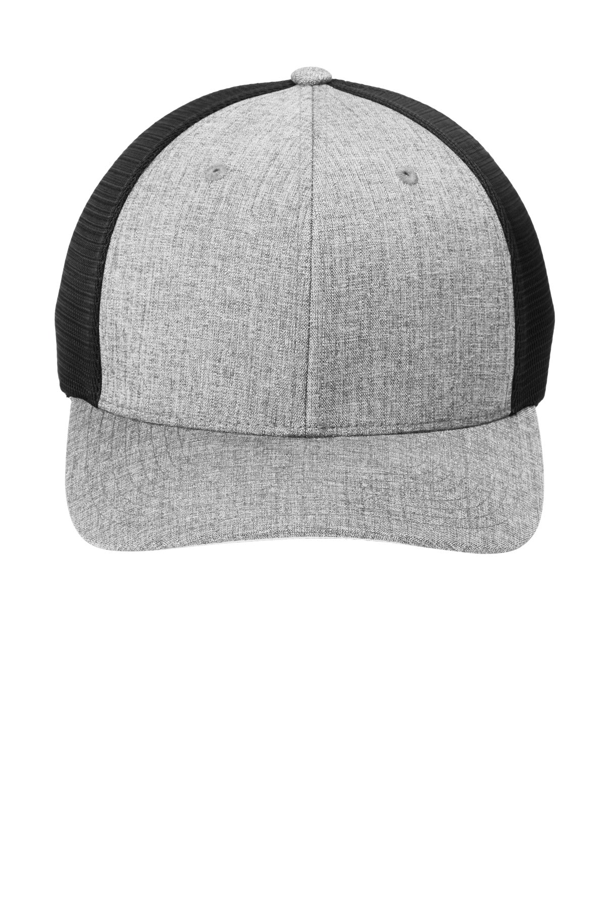 HtrSlv/Blk Port Authority Flexfit 110 Mesh Cap C110