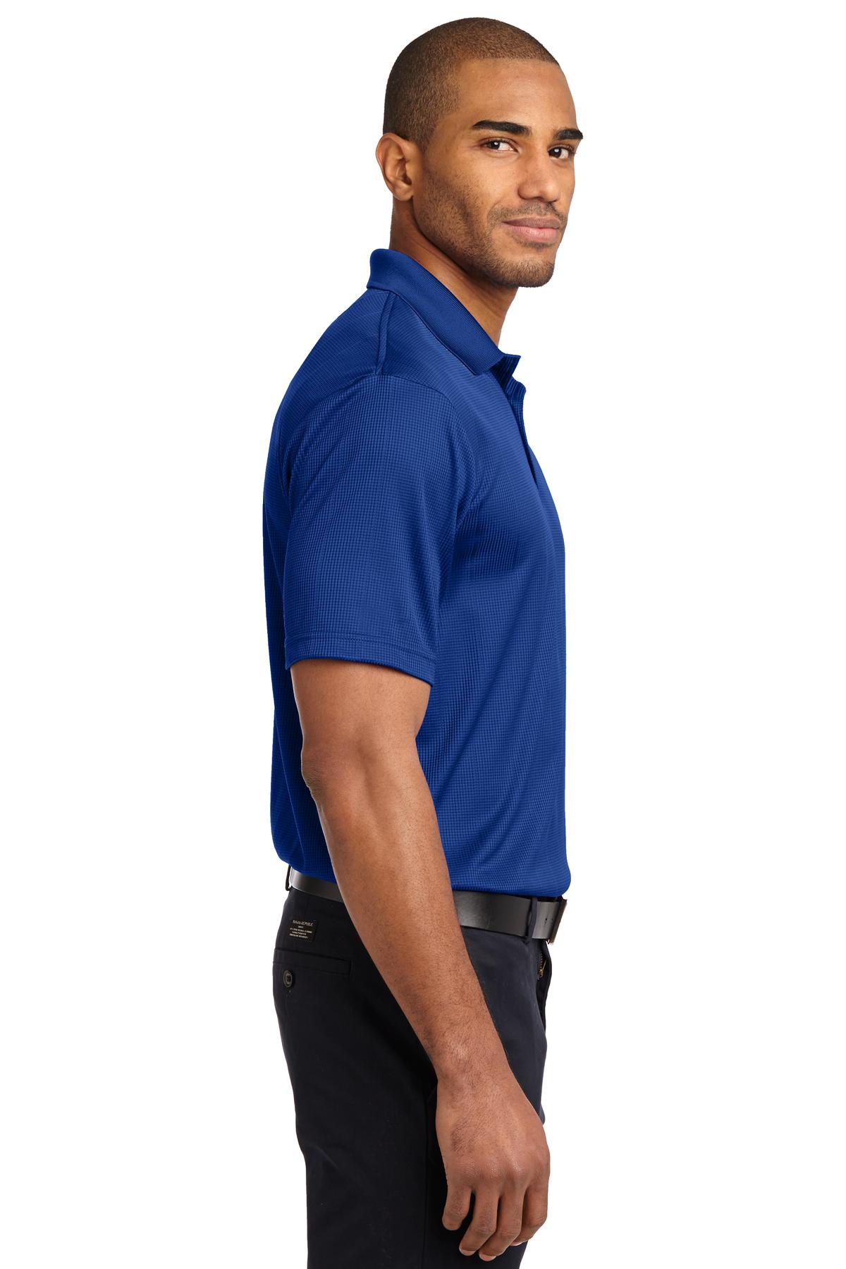 Hyper Blue Port Authority Performance Fine Jacquard Polo. K528