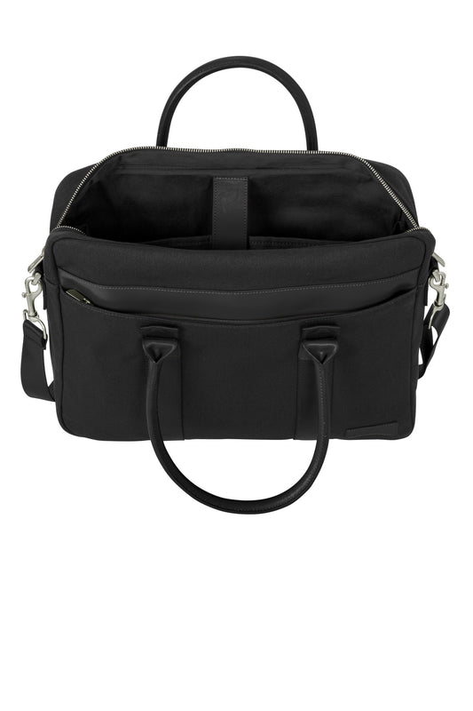 Inside View of Black Brooks Brothers Wells Briefcase BB18830