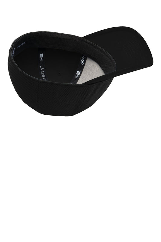 Inside View of Black New Era Tech Mesh Cap. NE1090
