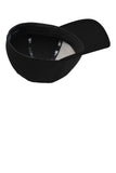 Inside View of Black New Era Tech Mesh Cap. NE1090