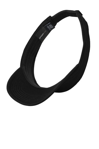 Inside View of Black Sport-Tek Action Visor. STC51