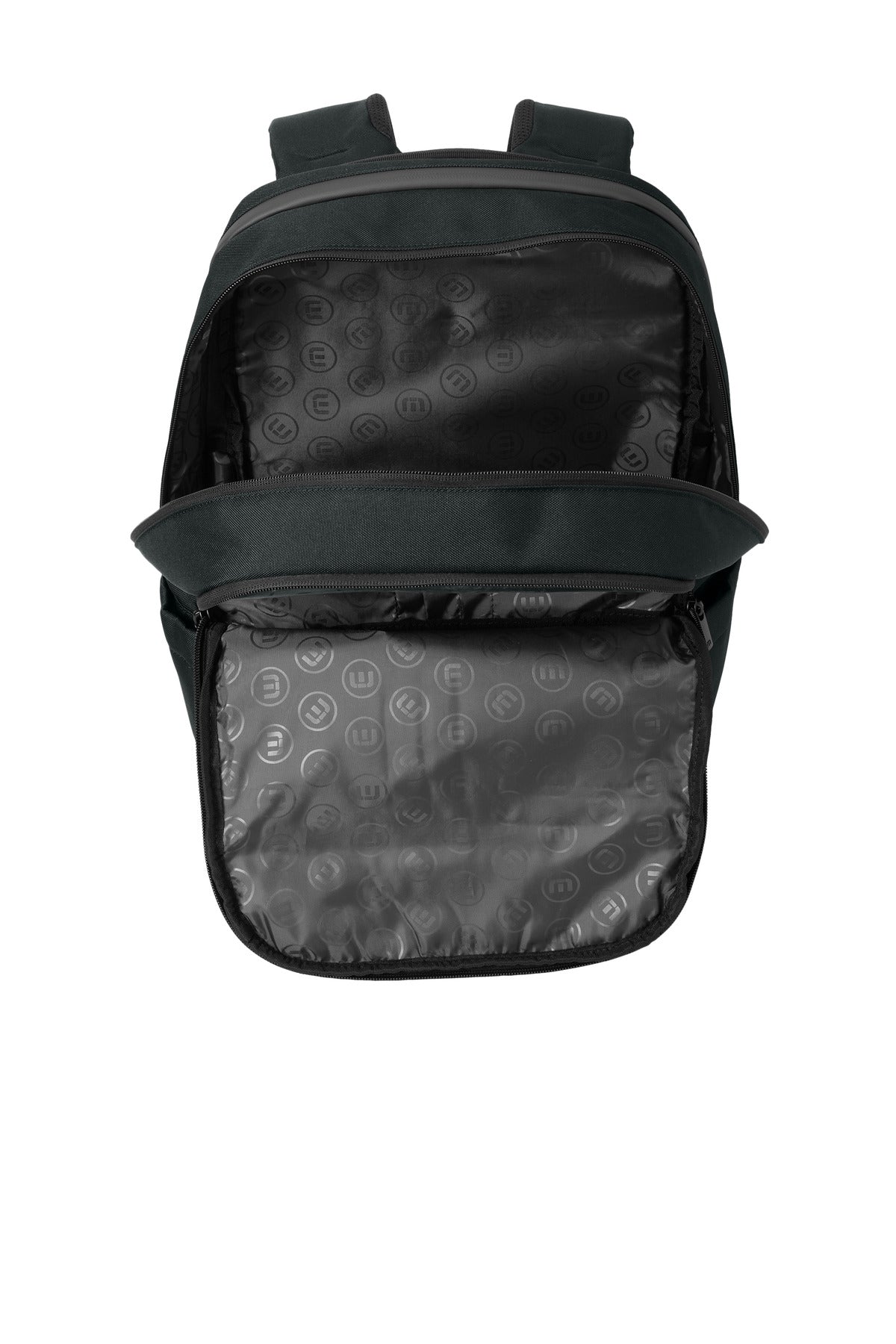 Inside View of Black TravisMathew Duration Backpack TMB105